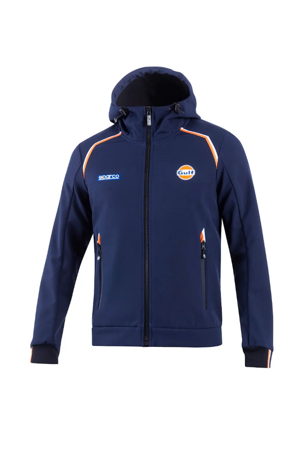 SPARCO-GULF SL HOODED SOFTSHELL GULF COLLECTION