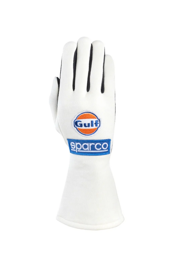 SPARCO-GULF LAND GLOVES (FIA APPROVED) GULF COLLECTION